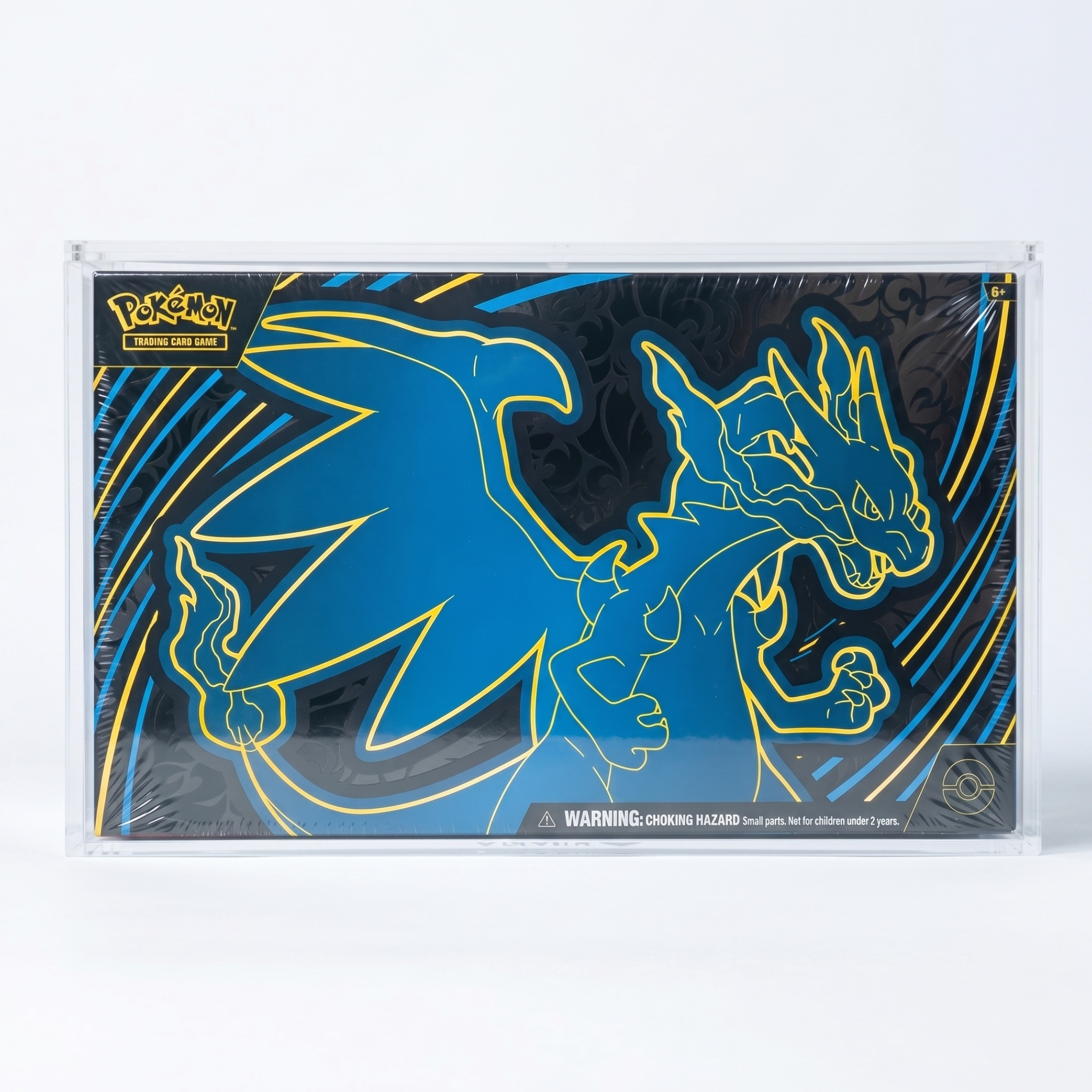 Caja Acrílica Premium para Pokémon UPC Mega-Charizard X
