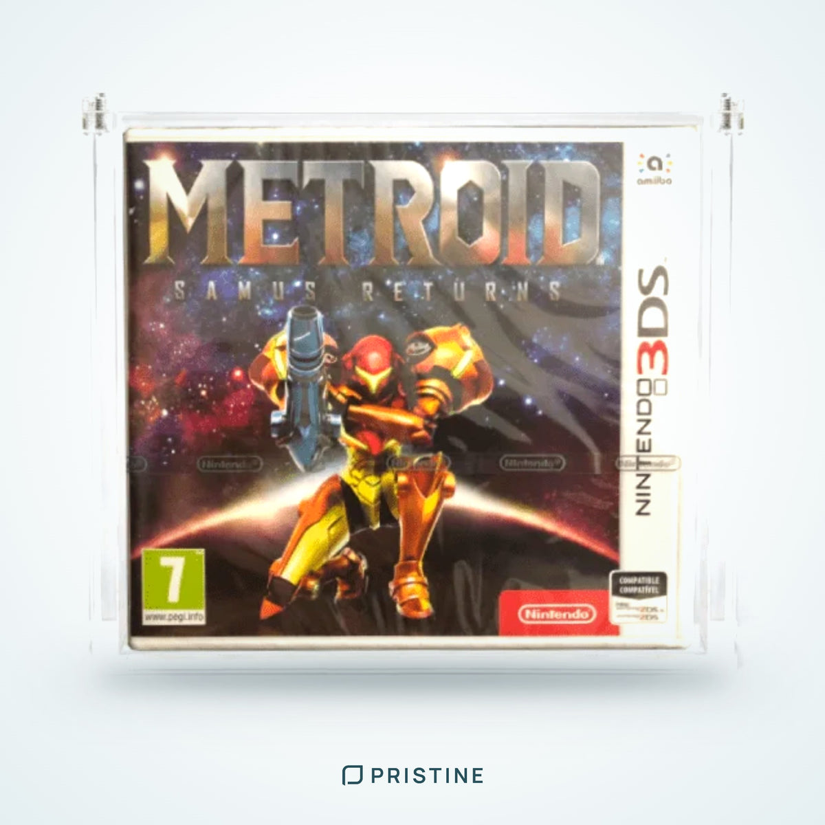 Protector de metacrilato para juego de Nintendo 3DS con tapa imantada