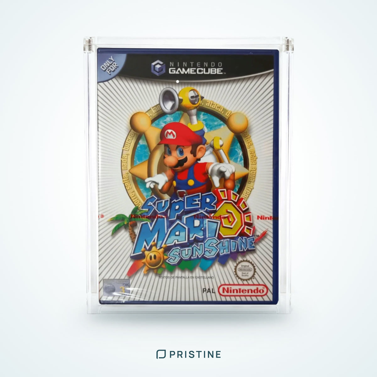 Protector de metacrilato para juego de Nintendo GameCube con tapa imantada