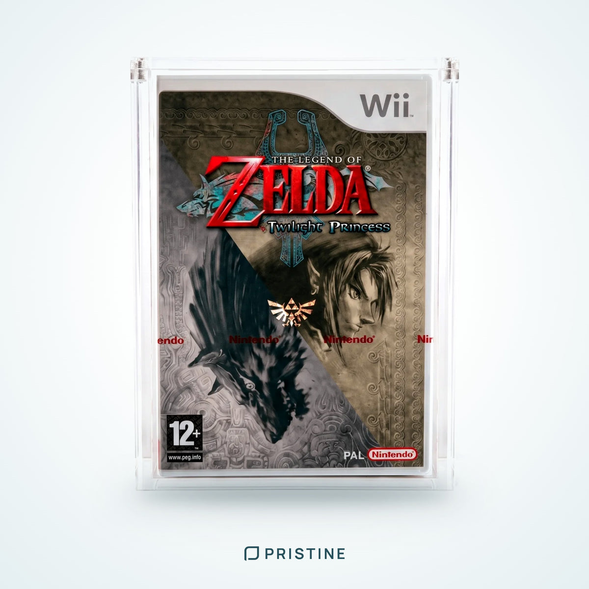 Protector de metacrilato para juego de Nintendo Wii con tapa imantada
