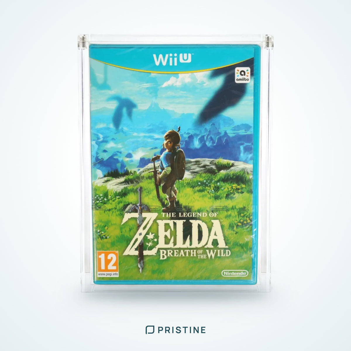 Protector de metacrilato para juego de Nintendo Wii U con tapa imantada