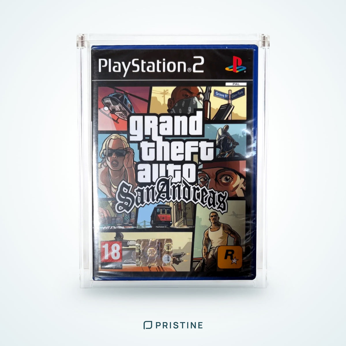 Protector de metacrilato para juego de Sony PlayStation 2 con tapa imantada