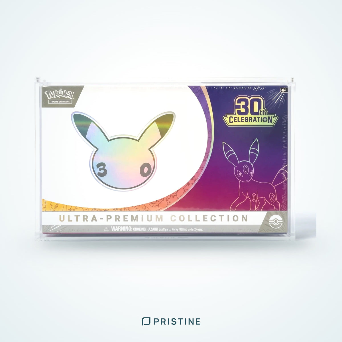 Protector de metacrilato para Ultra Premium Collection 30th Celebration Pokémon TCG con tapa imantada