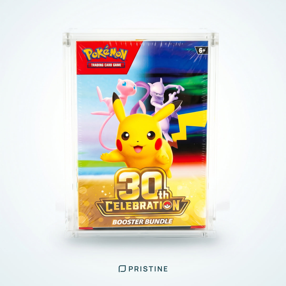 Protector de metacrilato para Booster Bundle 30th Celebration de Pokémon TCG, versión nueva, con tapa imantada