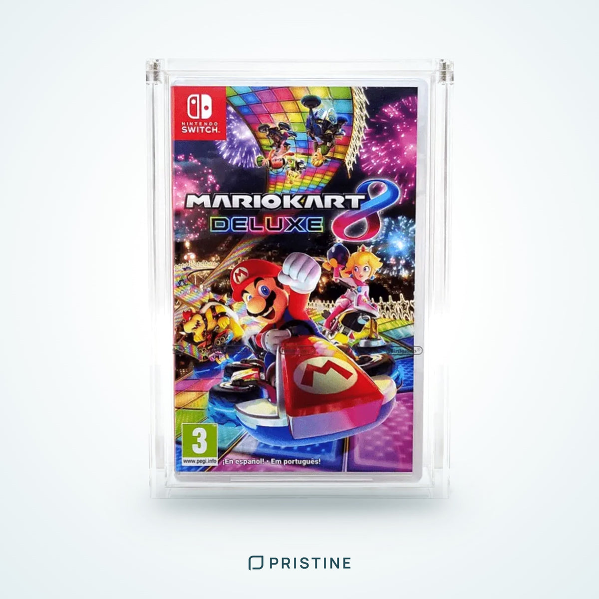 Protector de metacrilato para juego de Nintendo Switch con tapa imantada